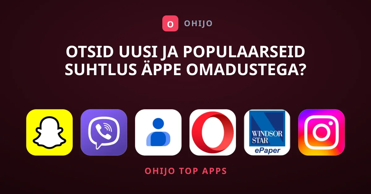 Otsid Uusi ja Populaarseid Suhtlus Äppe Omadustega?